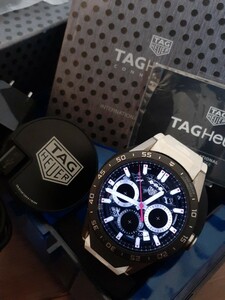 1円～　タグホイヤー TAG Heuer コネクテッド　ホワイトラバー SAR8A80　メンズ腕時計　スマートウォッチ　売り切り