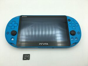 #7643 Sony PS VITA PCH-2000 本体 アクアブルー 簡易動作確認済