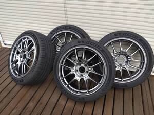 極美品　ENKEI　GTC02　8J-18　+45　114.3　PILOT SPORT 5　225/45R18　走行6000km