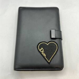 【1336】DIOR ディオール CARNET NOTEBOOK ノート 手帳 メモ帳 ノベルティ ブラック 黒 ハート マグネット★中古品★