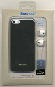 新品★iPhone5cカバー ハード メタリックミラー Bluevision