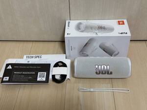 中古★JBL★FLIP6★bluetooth★ワイヤレススピーカー★ホワイト★送料無料！