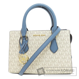 Michael Kors マイケルコース MKシグネチャー 2WAY ハンドバッグ PVC レディース 中古