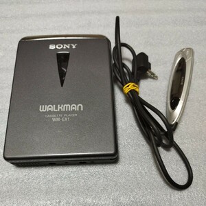 【ジャンク】 SONY ソニー ポータブルカセットプレーヤー WALKMAN WM-EX1 リモコン付き RM-WMF23L