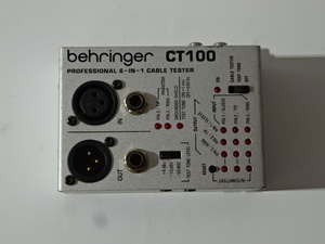 AG-24-1169 ● BEHRINGER ベンリガー CABLE TESTER ケーブルテスター CT100　