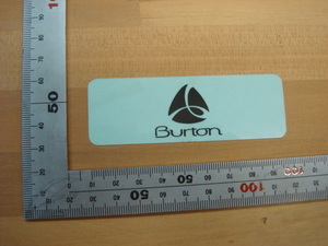 新品BURTON（バートン)ステッカー （ブラックロゴ＆マーク）小