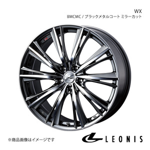 LEONIS/WX クラウン 180系 4WD アルミホイール1本【20×8.5J 5-114.3 INSET45 BMCMC(ブラックメタルコート ミラーカット)】0033921