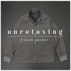 unrelaxing / アンリラクシング バックプリントコーチジャケット S