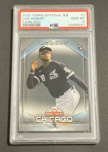 PSA 10 2020 Topps National Baseball Card Day Luis Robert 7 RC Rookie White Sox MLB ルイスロベルト　ルーキー　ホワイトソックス