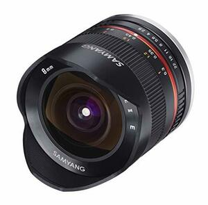 SAMYANG 単焦点魚眼レンズ 8mm F2.8 II ブラック フジフイルム X用 APS-C用(中古 未使用品)　(shin