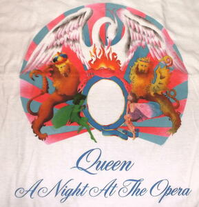 ★クイーン Tシャツ QUEEN オペラ座の夜 A Night At The Opera - M 正規品 フレディ マーキュリー A DAY AT THE RACES 伝説のチャンピオ