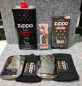 Zippo HANDY WARMER ハンディーウォーマー二個 新品バーナー二個 フューエル大一本付き 中古品