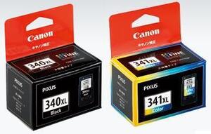 Canon純正インク　BC-340XL　BC-341XL（大容量）新品2個セット