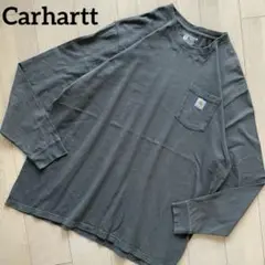 【人気】Carhartt ポケット　ルーズフィット　長袖　ロンt heavy