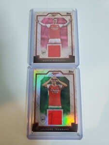 【マルティン　ウーデゴール】【レアンドロ　トロサール】TOPPS ARSENAL 23-24 TEAM SET MARBLE HALLS RELIC CARD　MATCH WORN