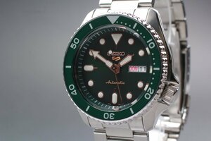 【美品・完動品】SEIKO 5 Sports SBSA013 セイコー ファイブ スポーツ 自動巻き Automatic Mechanical 緑　文字盤