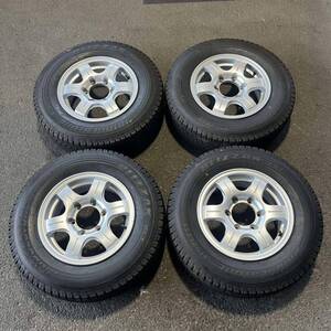 【5457】195/80R15 107/105L LT 4本セット冬タイヤBRIDGESTONE BLIZZAK VL1バリ山【2021年】アルミンホイール 15X6J PCD139.7/6H