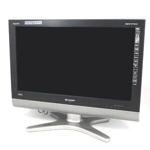 【中古】SHARP 32V型 ハイビジョン液晶テレビ AQUOS LC-32E5-B ブラック リモコンなし [管理:1150030045]