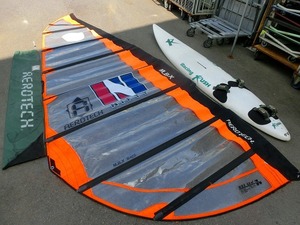 1AるS 引取り限定！ 愛知県 ウインドサーフィン ボード セイル まとめ売り Racing Rush ボードの全長約272ｃｍ MBX 6.0 Nifty AERO TECH