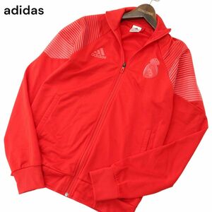 adidas アディダス × レアルマドリード★ 18/19 ICON ジャージ トラック ジャケット ブルゾン Sz.L　メンズ 赤 サッカー　A4T02941_3#O