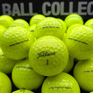 No.2002【ロストボール・ タイトリスト Titleist・ PRO V1・ イエロー・2023年モデル・ABランク・36球】