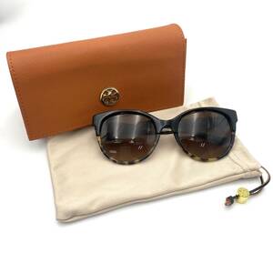 【１円スタート】サングラス　眼鏡　TORY BURCH　トリーバーチ　ブラウン　ブラック　べっ甲　TY7095　1601/13　54□20　135　3N　6A-002