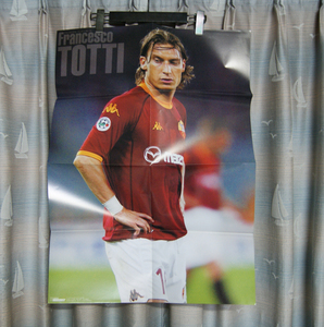 World Soccer Digest付録ポスター「フランチェスコ・トッティ＆ハビエル・サビオラ」サッカーダイジェスト Francesco Totti Javier Saviola