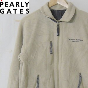 パーリーゲイツスポーツPEARLY GATES SPORT■フリース ジップアップ ジャケット ポーラテック 裏メッシュ■1■ベージュ ※NK4717218