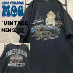 《US古着》ハーレーダビッドソン ピンナップガール Tシャツ メンズ2XL