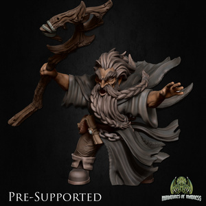 Miniature of Madness mm-d021 Hesur Strormbearer 3Dプリント ドワーフ ミニチュア D＆D TRPG