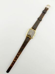 SEIKO セイコー 腕時計 クォーツ ON5847 2320-5390 革ベルト 茶色文字盤 レディース (k5930-y255)
