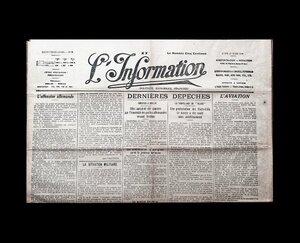 フランス 1916年 パリの新聞 L