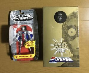 ペプシ　Pepsi ペプシコーラ　ペプシマン、　C-3PO ペプシサウンドビッグボトルキャップ　スターウォーズ　STAR WARS