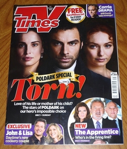 ★TV Times エイダン・ターナー Poldark ポルダーク ロビン・エリス ロブジェームズコリアー ジョアンフロガット 海外ドラマ