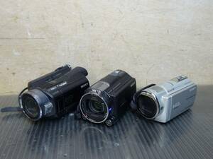 （Nz062700）SONY ビデオカメラ Handycam HDR-CX720V / HDR-SR8 / HDR-CX500V まとめ　ジャンク！