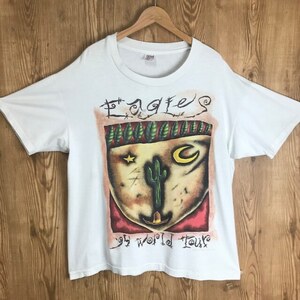 USA製 90s EAGLES ツアーT ロックT バンドT 両面半袖 Tシャツ サイズ メンズ XL 90年代 イーグルス 古着 s24070810