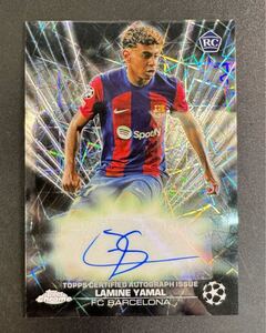 Lamine Yamal ラミン ヤマル 2023-24 Topps Chrome Auto RC ルーキー 直筆サイン バルセロナ スペイン代表