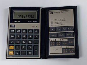 CASIO　カシオ　金融電卓　BF-80　日本製　レトロ電卓　現状品　「2640」