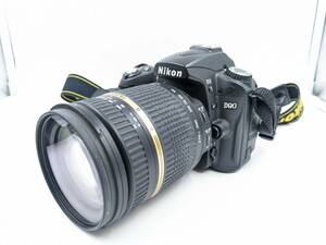 1000円～★Nikon ニコン D90 デジタル一眼レフカメラ★TAMRON 18-270mm 1:3.5-6.3 レンズ Lens 黒 ブラック 中古 現状品