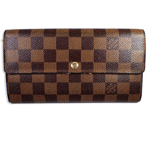 【中古】Louis Vuitton/ルイヴィトン ダミエ N61734 ポルトフォイユ・サラ CA4101 長財布[b35-61］