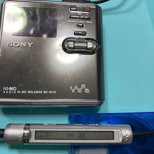 mz-rh10 sony hi-md mp3 WALKMAN MDレコーダーMZ-RH10 シルバー故障ジャンクノークレーム品