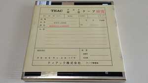 【倉庫整理】残り2 TEAC ティアック 1/4inch幅 7号 オープンリール テストテープ YTT-1052 REPRODUCE ALIGNMENT [TEST TAPE]【ジャンク】