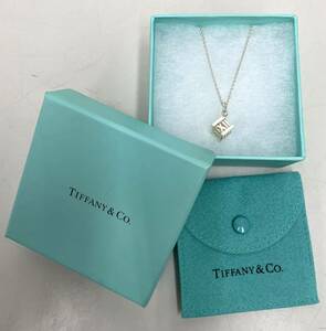 AR☆ TIFFANY&Co アトラスキューブ 箱 保管袋付 ネックレス シルバー 925 刻印 ティファニー Tiffany アクセサリー チェーン 約42cm