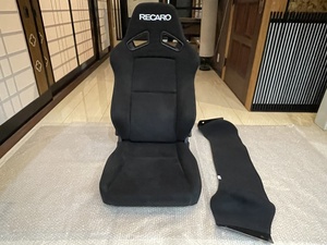 超美品 RECARO SR-7F KK100 BK/BK フルカムイ生地 レカロ 7-wood サイドサポートカバー付き SR7 ブラック 1脚 レカロジャパン 正規品