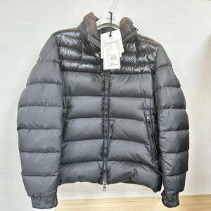 【美品】モンクレール MONCLER ダウンジャケット ダウンコート アウター 黒 ブラック フード タグ付き【14438