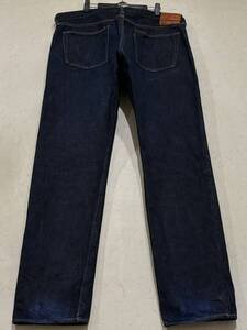 ※桃太郎ジーンズ MOMOTAROJEANS B7000191 セルビッチデニムパンツ 未裾直 濃紺 日本製 大きいサイズ 40 　　　 BJBD.AB