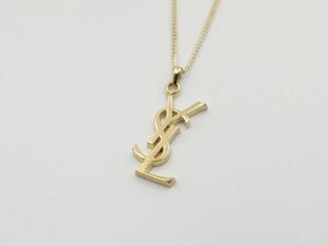 【極美品】Yves Saint Laurent ネックレス YSL ロゴ ヴィンテージ アクセサリー イブサンローラン レア