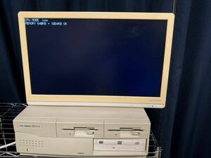 PC-9801 BX4/U2 i486DX2 66Mhz 1.6MB 3.5インチFDD2機　DVDドライブ付　現状渡し 