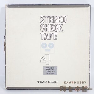 2TR24◆オープンリールテープ7号 4トラ19cm/s]ティアック TEAC CLUB ステレオチェックテープ 再生未確認/4トラック 送:-/60