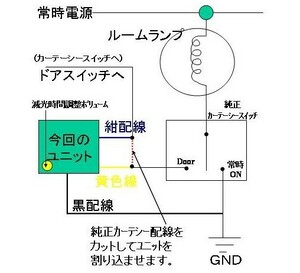 ★☆★NEW無段階ルームランプ減光消灯ユニット★☆★